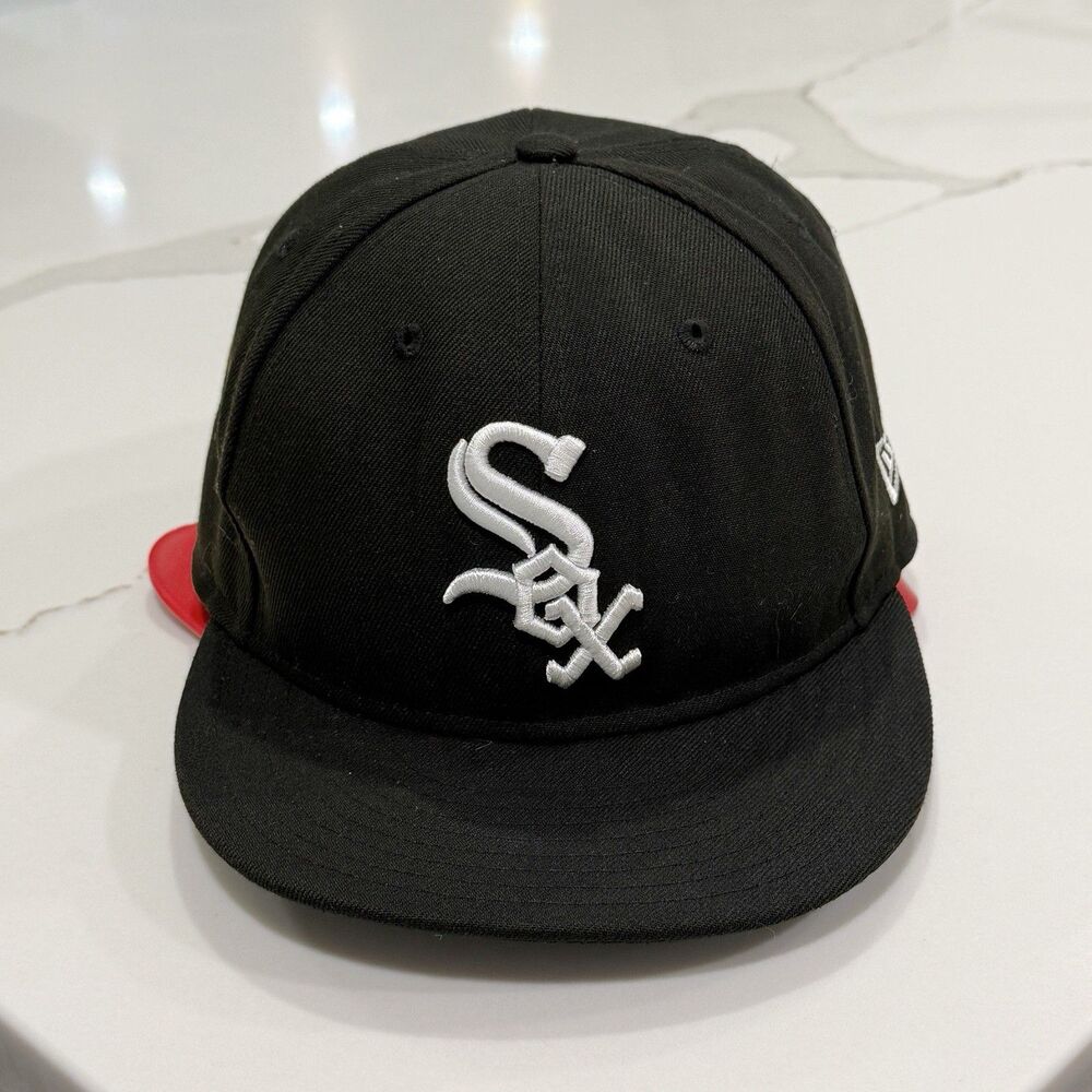 Chicago White Sox Hat New Era Size 7 1/2 Fitted 59Fifty MLB Baseball On Field